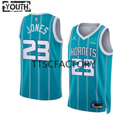 Camiseta Niños Charlotte Hornets Kai Jones 23 Nike 2022-23 Jordan Edition Teal Swingman